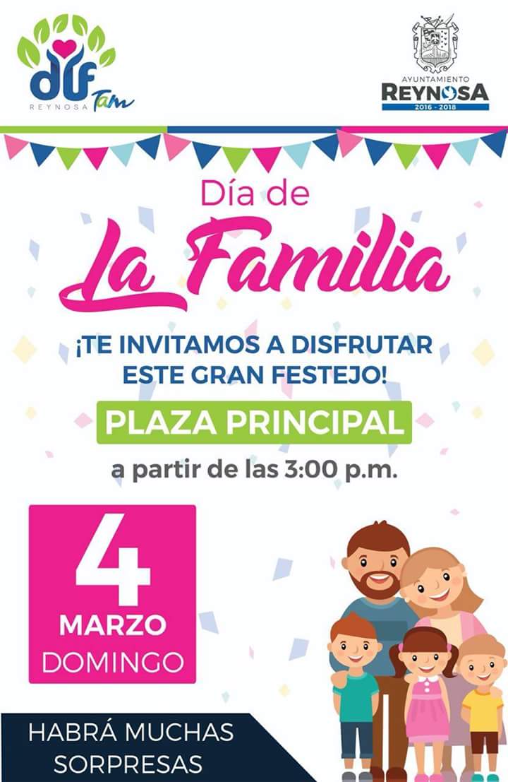 Celebrará Reynosa «Día de la Familia».