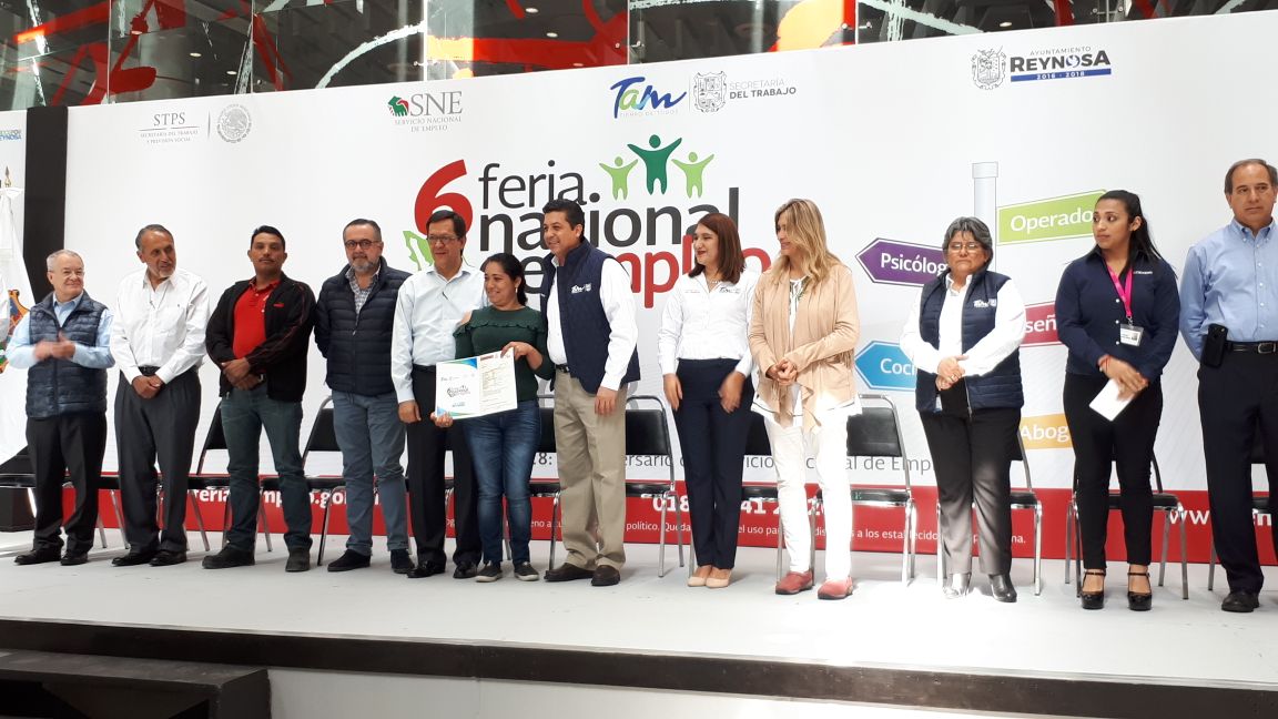 Se realizó en Reynosa la Sexta Feria Nacional del Empleo.