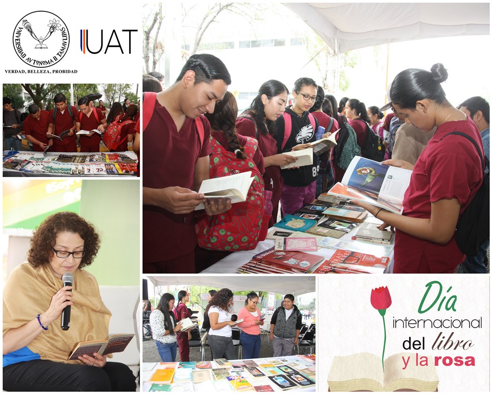 Celebra UAT el Día Internacional del Libro y la Rosa