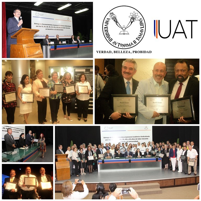 Entrega Rector reconocimientos al personal académico de la UAT