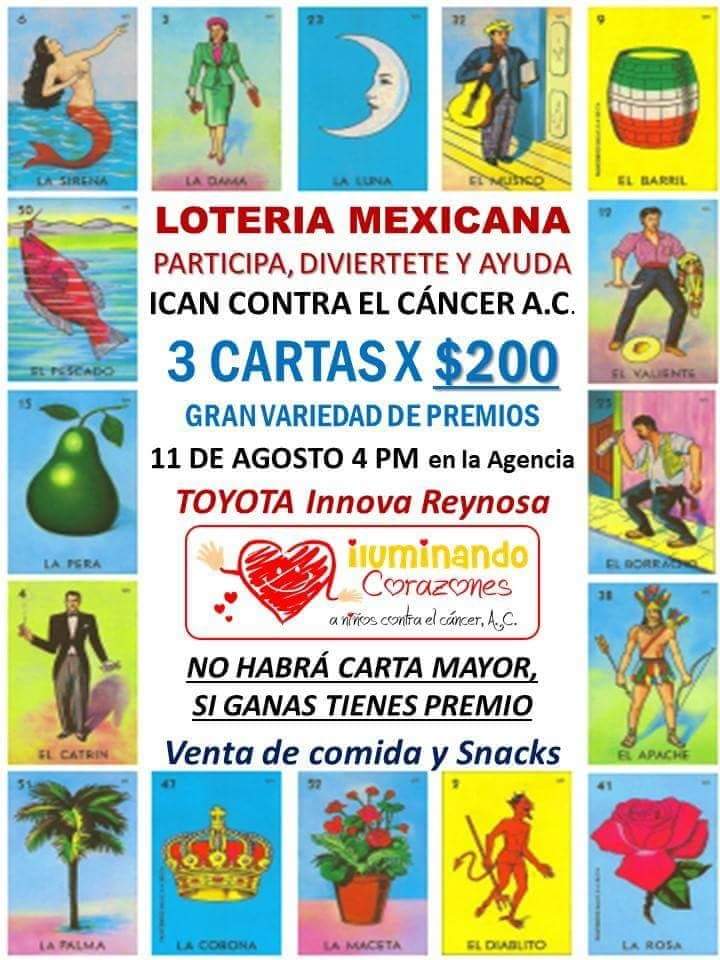 Iluminando Corazones a Niños con Cáncer invita a lotería con causa.