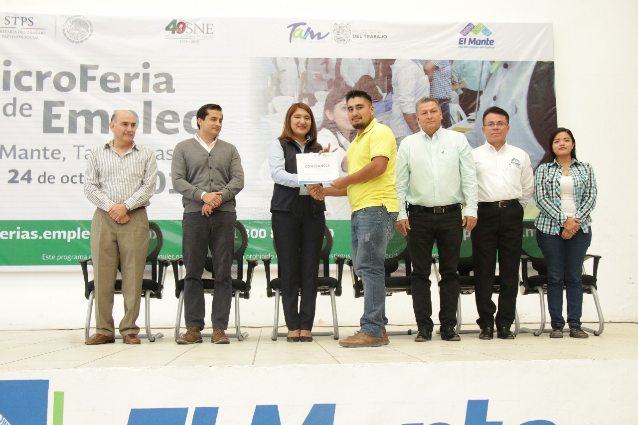 Inauguran Micro Feria de Empleo en El Mante Tamaulipas