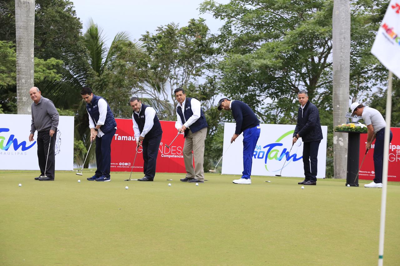 Golfistas nacionales y extranjeros participan torneo que se realiza en Tampico