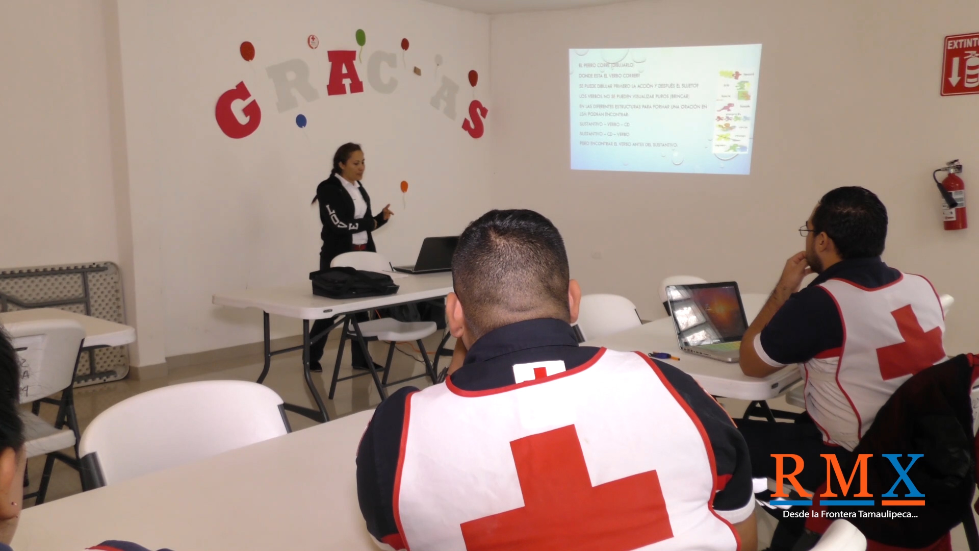 CRUZ ROJA DE REYNOSA AVANZA EN TOMAR CURSO PARA PODER COMUNICARSE CON PERSONAS SORDAS.