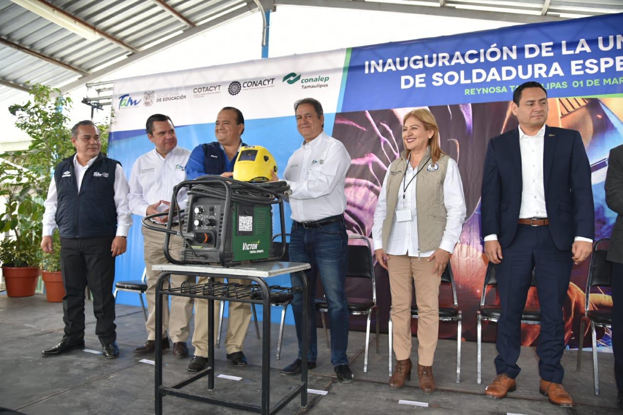 CONALEP Reynosa beneficiado con Unidad Técnica de Soldadura Especializada