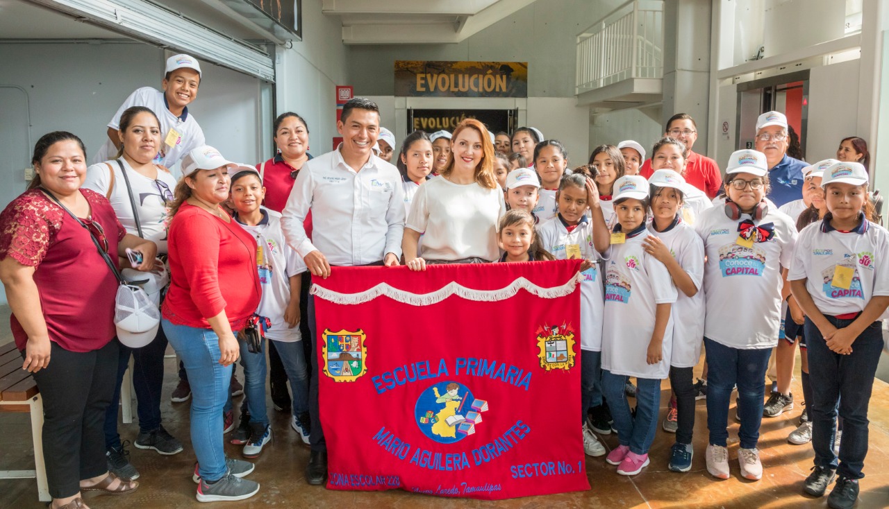 Niñas y niños de escuelas rurales conocen por primera vez  la capital tamaulipeca