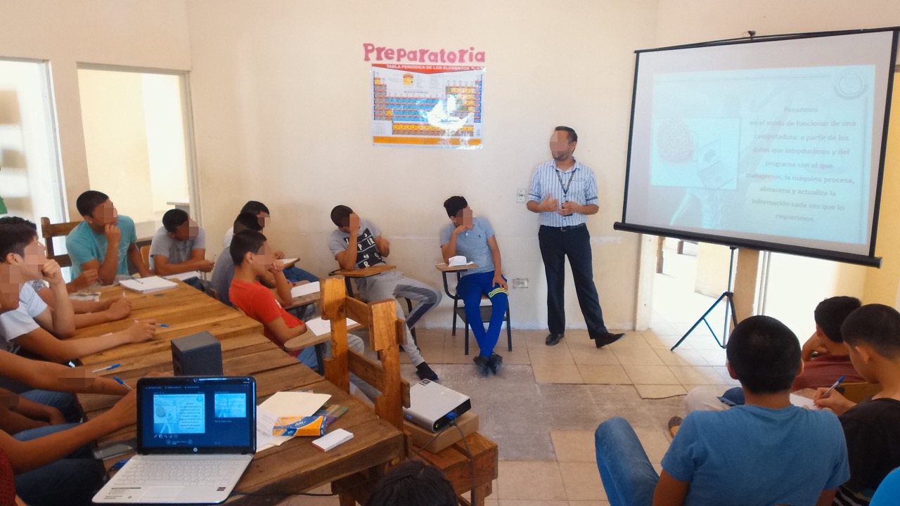 Participan adolescentes del Centro de Reintegración Social de Güémez en cursos de Justicia Restaurativa