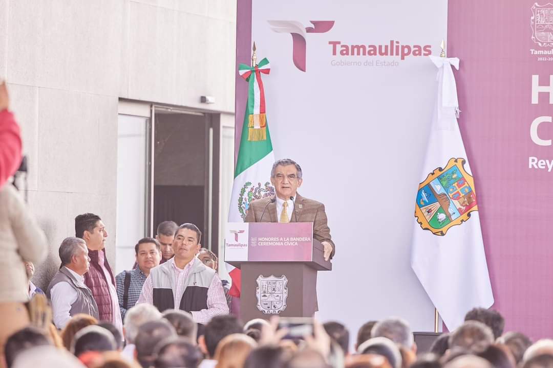 “Gobernador de Tamaulipas pide a ciudadanos colaborar en las acciones de seguridad denunciando los delitos”