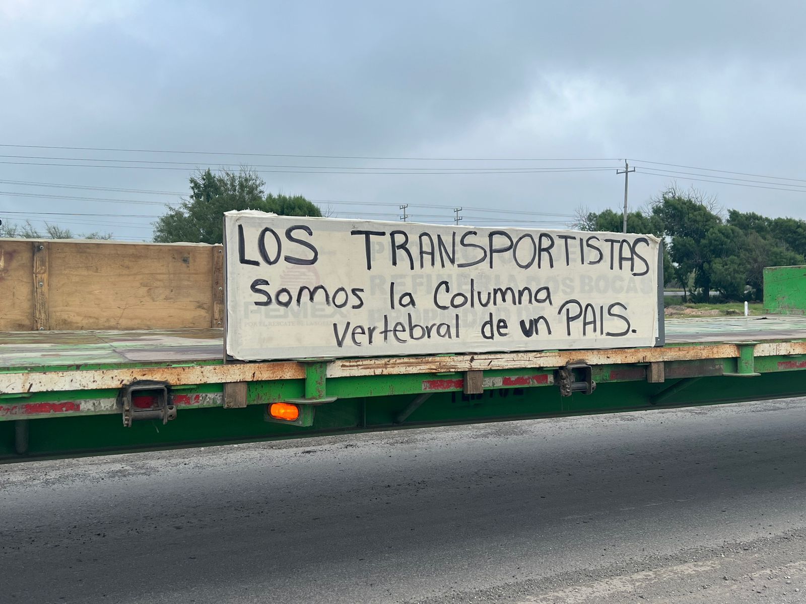 HACEN TRANSPORTISTAS BALANCE DE MEGA PROTESTA Y NIEGAN ACUSACIONES DE ACCIDENTES