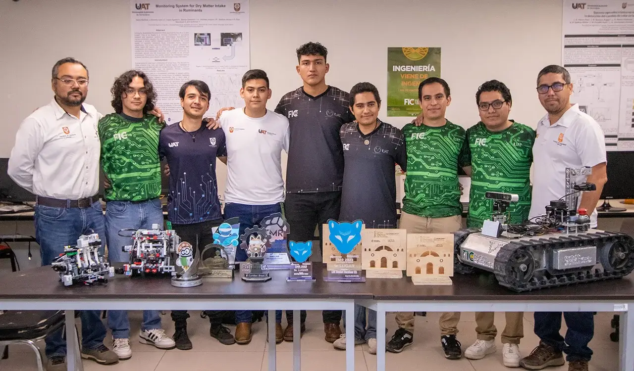 OBTIENEN ESTUDIANTES DE LA UAT PRIMER LUGAR EN TORNEO DE ROBÓTICA 2023