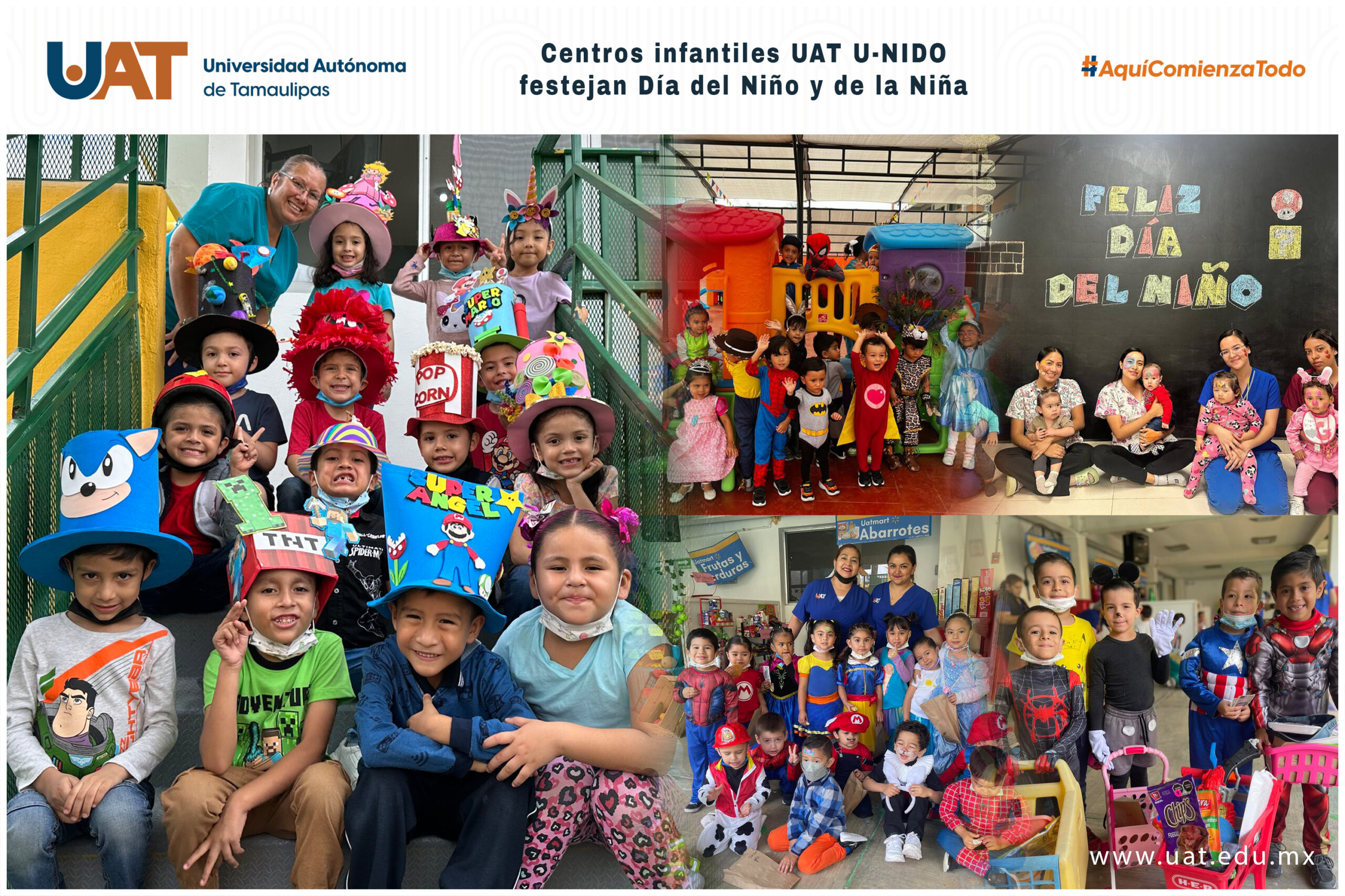 CENTROS INFANTILES UAT U-NIDO FESTEJAN DÍA DEL NIÑO Y DE LA NIÑA