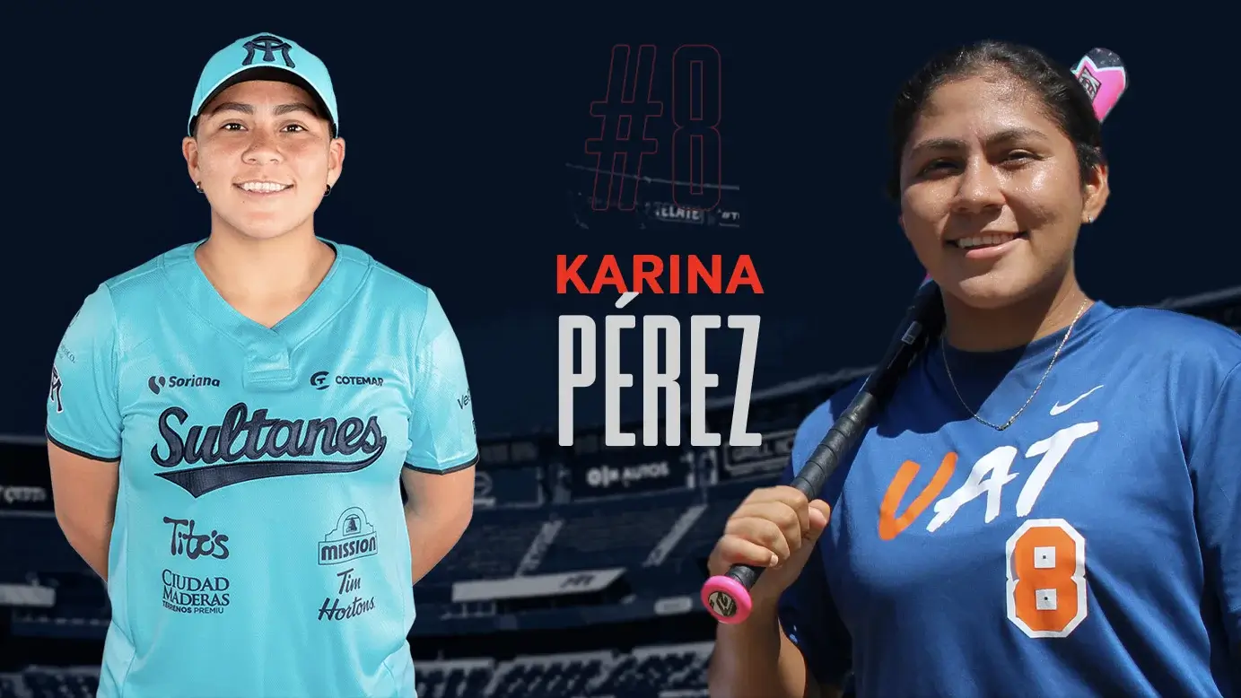 Karina Pérez, alumna de la UAT, se destaca en el softbol profesional mexicano